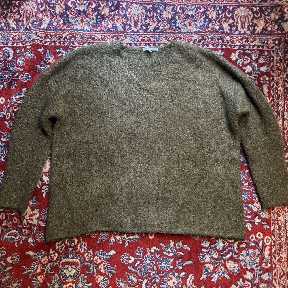 Pre-Owned Tempo Paris Green Size S/M Sweater Wool Blend Cozy